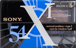 Compact Cassette Sony XI 54 "C-54X1A" Type I Normal 1993 Japan