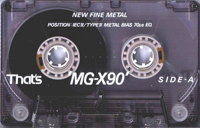 Compact Cassette Thats MG-X 90 Type IV Metal 1990 Europe
