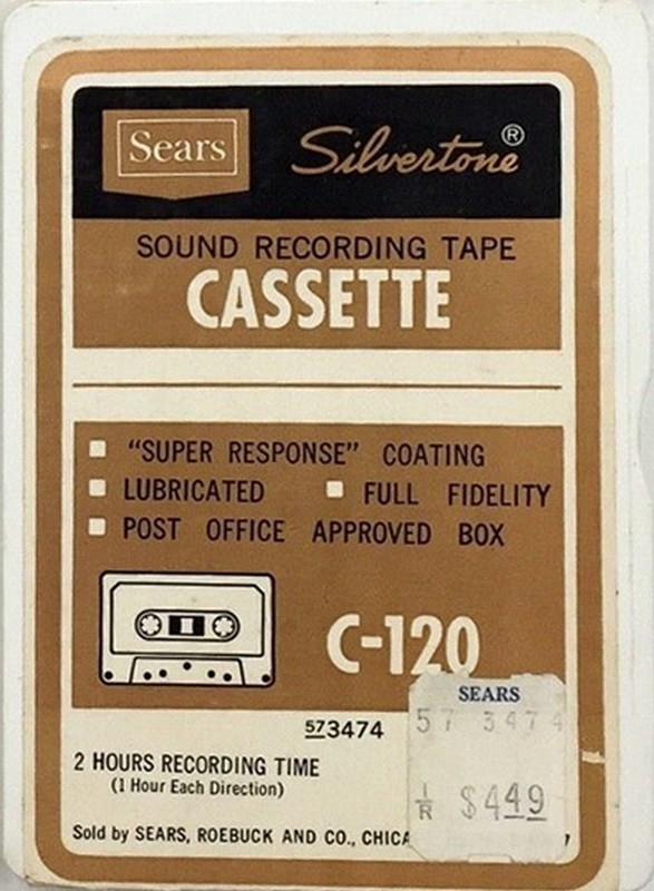 Compact Cassette Silvertone 120 Type I Normal 1972 USA