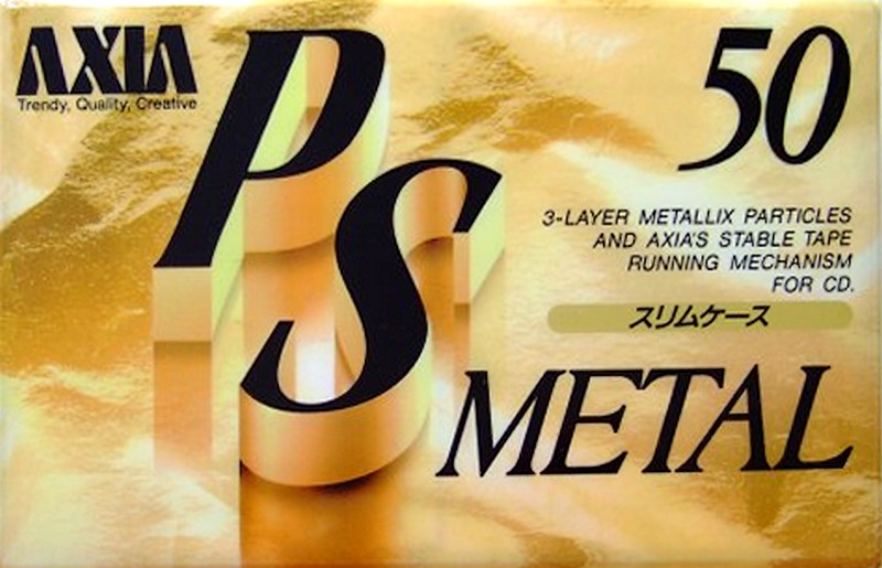 Compact Cassette AXIA PS-Metal 50 Type IV Metal 1993 Japan