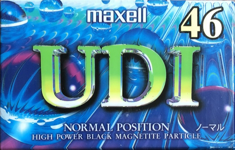 Compact Cassette Maxell UDI / UD1 46 "UD1-46J" Type I Normal 1995 Japan