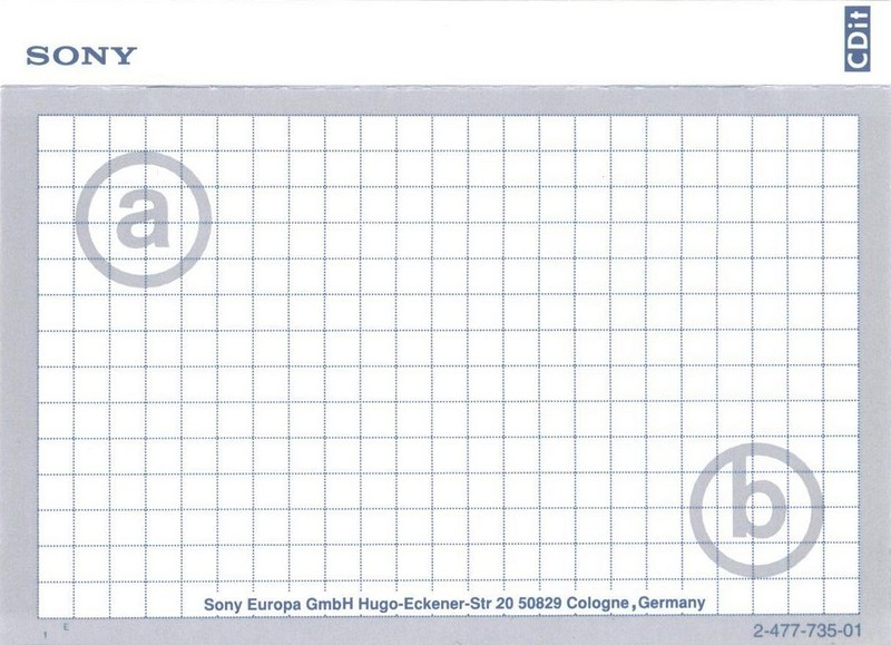 Compact Cassette Sony CDit I 90 "C-90CDIT1B" Type I Normal 1996 Europe