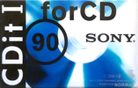Compact Cassette Sony CDit I 90 "C-90CDIT1B" Type I Normal 1996 Europe