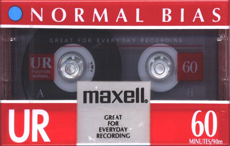 Compact Cassette Maxell UR 60 Type I Normal 1992 North America