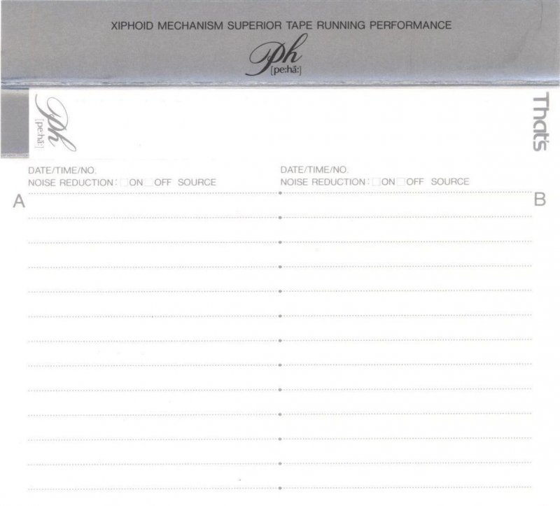 Compact Cassette Thats PH-IV 46 Type IV Metal 1989 Japan