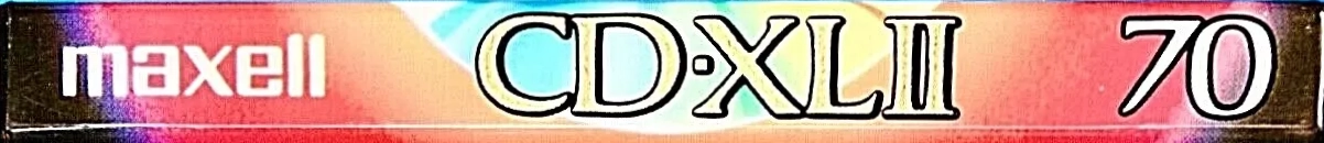 Compact Cassette Maxell CD-XL 70 "CDXL2-70" Type II Chrome 1992 Japan