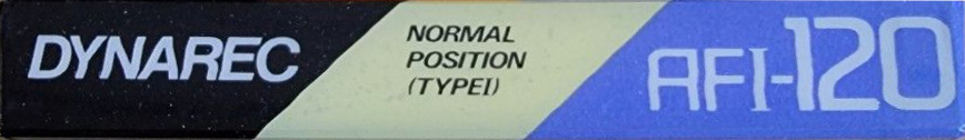 Compact Cassette Victor Dynarec AFI 120 Type I Normal 1987 Japan
