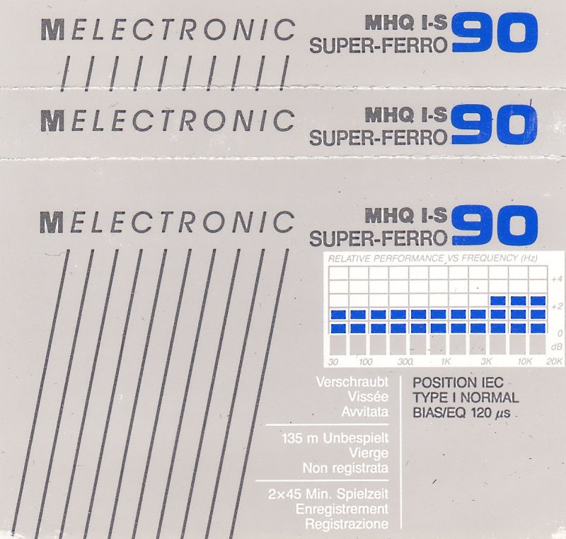 Compact Cassette: Unknown Melectronic - MHQ I-S 90