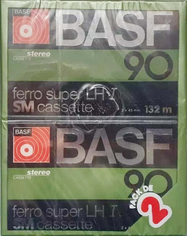 2 pack BASF Ferro Super LH I 110 Type I Normal 1978 France
