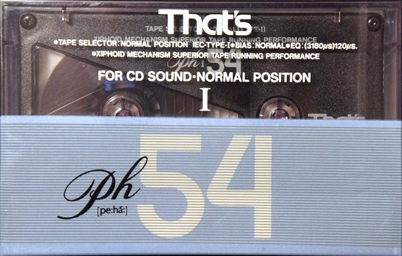 Compact Cassette Thats PH-I 54 Type I Normal 1989 Japan