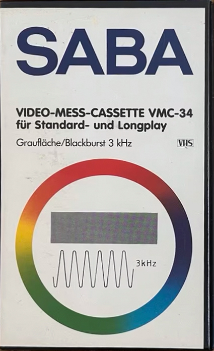 VHS, Video Home System Saba "VMC-34" Service Cassette Germany