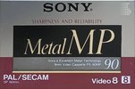 Video8, Hi8, Digital8 Sony MP 90 "P5-90MPA" Type IV Metal 1989 Europe