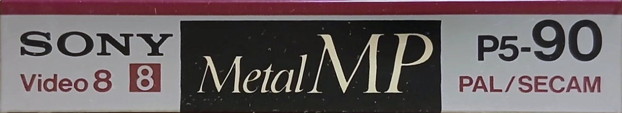Video8, Hi8, Digital8 Sony MP 90 "P5-90MPA" Type IV Metal 1989 Europe
