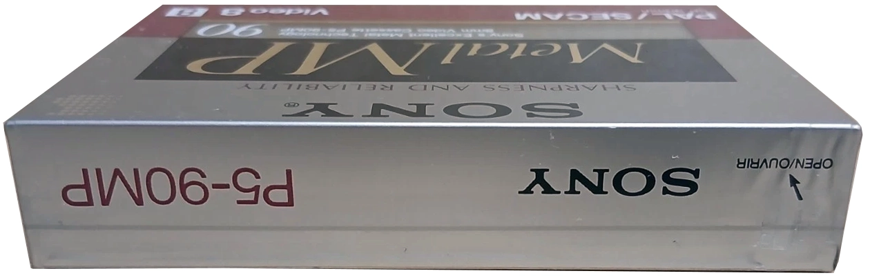 Video8, Hi8, Digital8 Sony MP 90 "P5-90MPA" Type IV Metal 1989 Europe