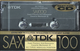 Compact Cassette TDK SA-X 100 Type II Chrome 1989 North America