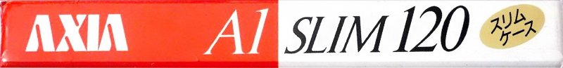 Compact Cassette AXIA A1 120 "A1S 120 Slim" Type I Normal 1991 Japan