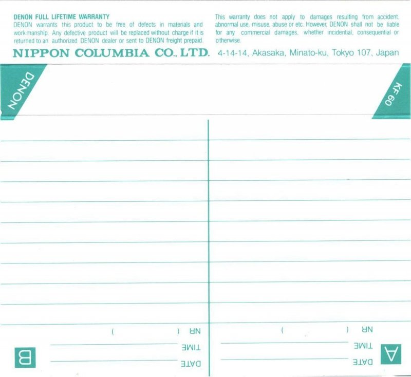 Compact Cassette: Nippon Columbia / Denon Denon - Spanking New 60