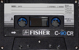 Compact Cassette Fisher CR 90 Type II Chrome 1982 USA
