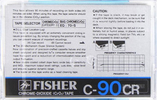 Compact Cassette Fisher CR 90 Type II Chrome 1982 USA