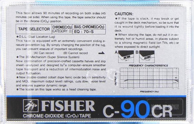 Compact Cassette:  Fisher - CR 90