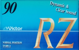 Compact Cassette Victor RZ 90 "RZ-90S" Type I Normal 1996 Japan