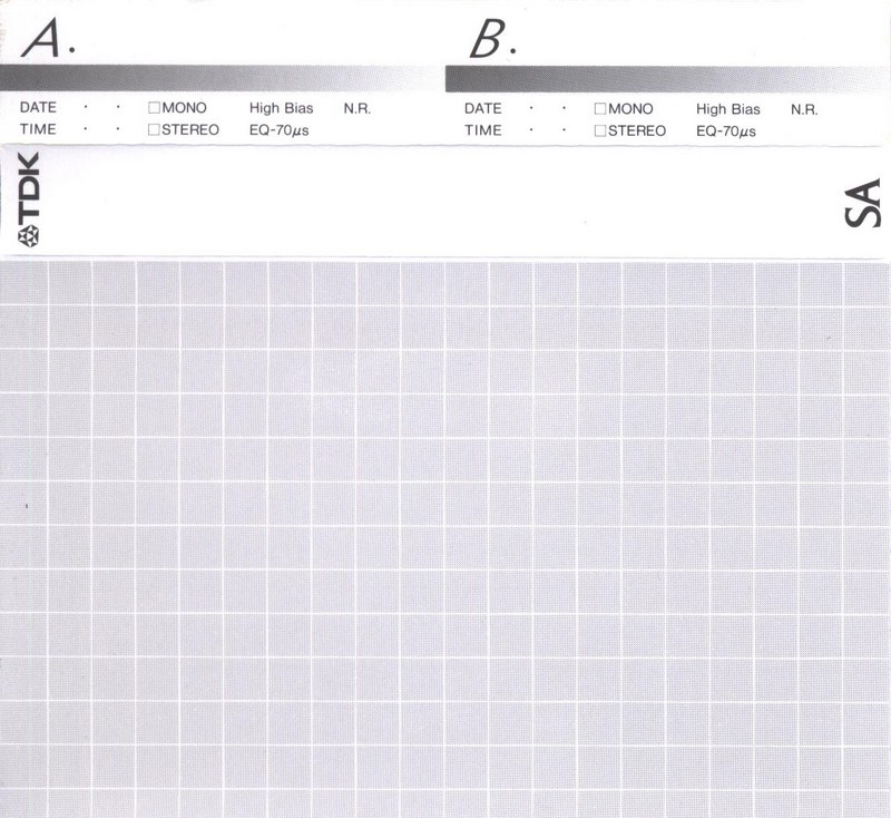Compact Cassette TDK SA 90 "SA-90F" Type II Chrome 1994 Japan