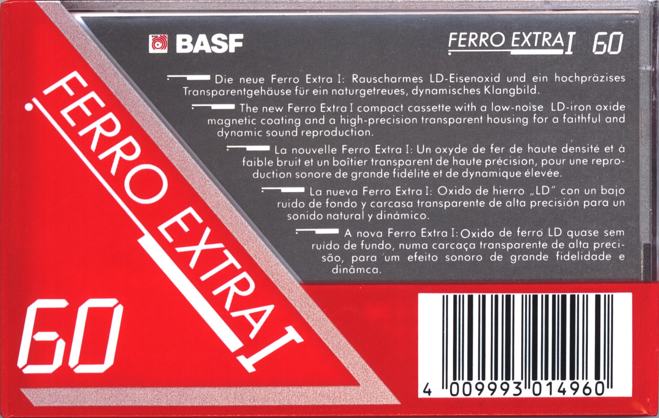 Compact Cassette BASF Ferro Extra I 60 Type I Normal 1991 Europe
