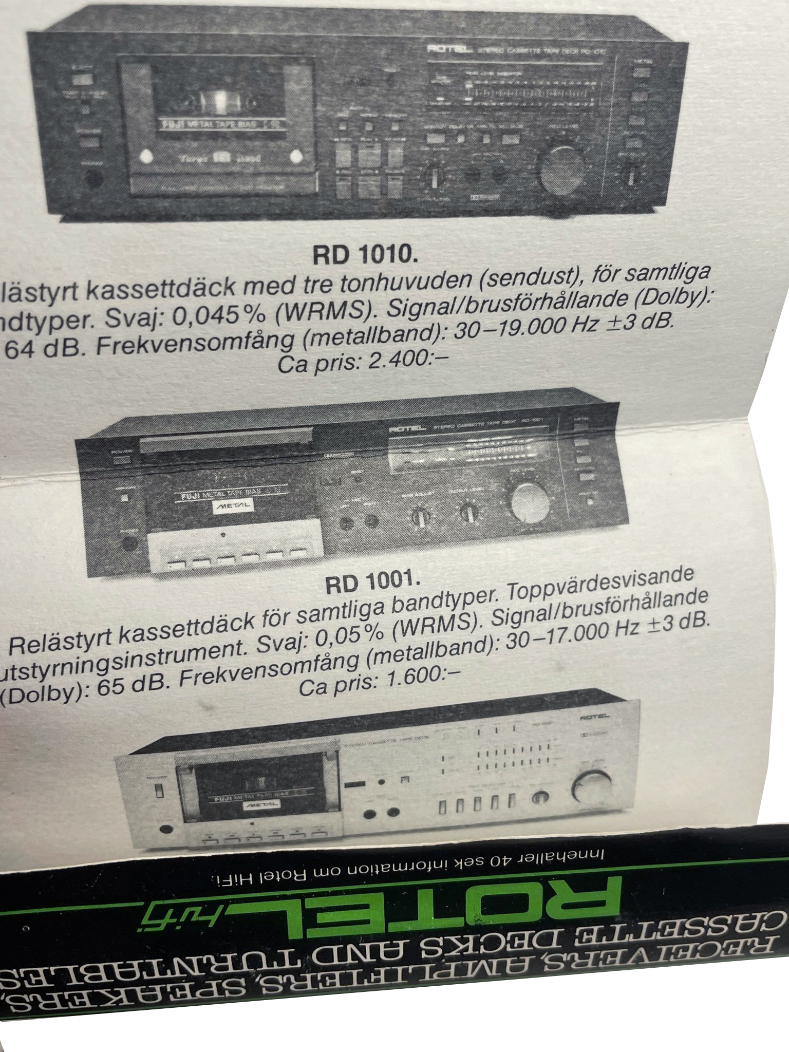 Compact Cassette Roland "TOP 12 Nr1" Demonstration Tape 1981 Netherlands