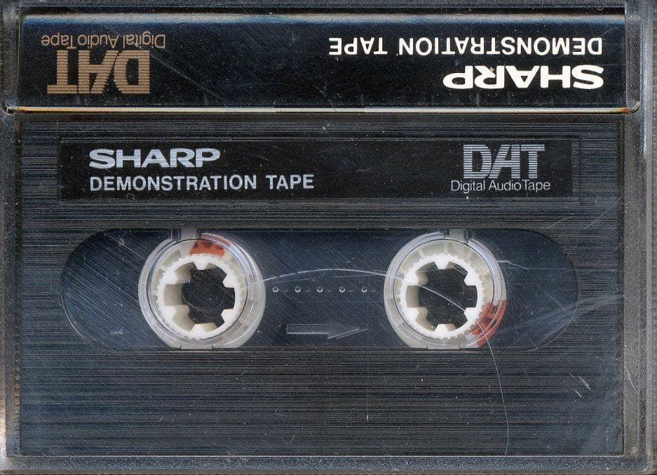 Digital Audio Tape Sharp "Be Sharp Again" Demonstration Tape Japan