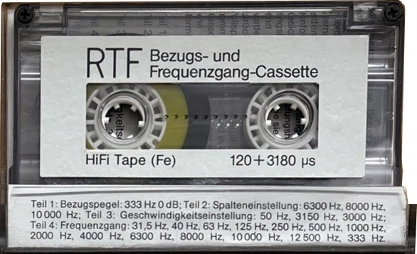 Compact Cassette RTF "Bezugs- und Frequenzang" Service Cassette Germany