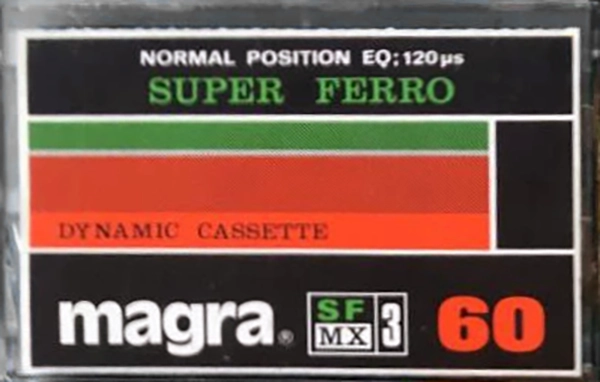 Compact Cassette Magra SF MX 3 60 Type I Normal Unknown Country