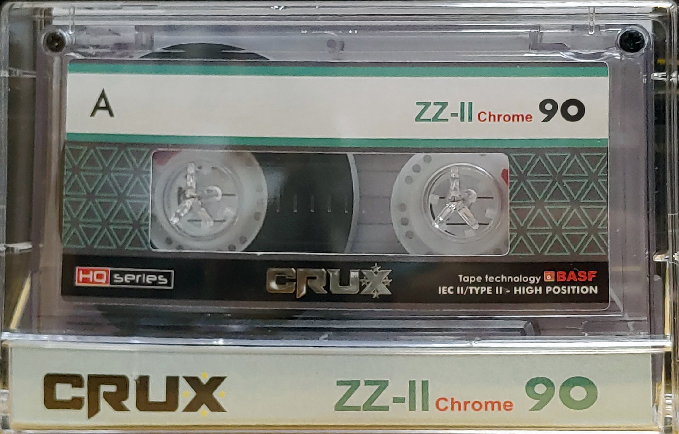 Compact Cassette CRUX ZZ 90 "HQ series" Type II Chrome 2025 Worldwide