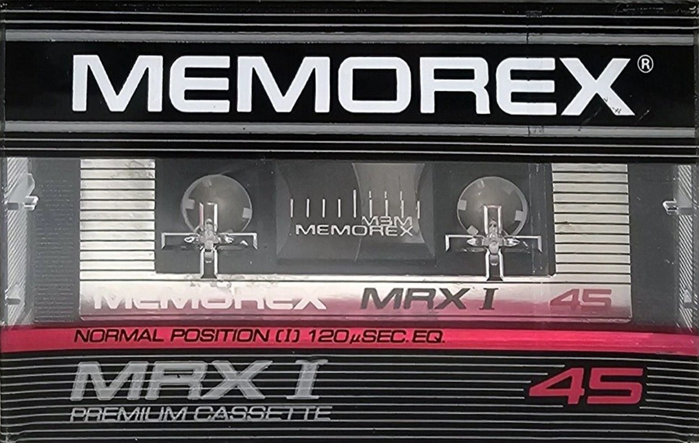Compact Cassette Memorex MRX I 45 Type I Normal 1985 USA