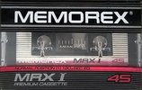 Compact Cassette Memorex MRX I 45 Type I Normal 1985 USA