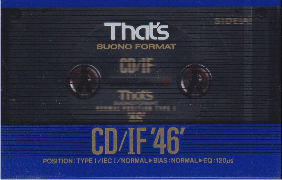 Compact Cassette Thats CD-IF 46 Type I Normal 1991 Europe