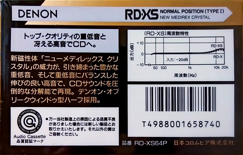 Compact Cassette: Nippon Columbia / Denon Denon - RD-XS 64