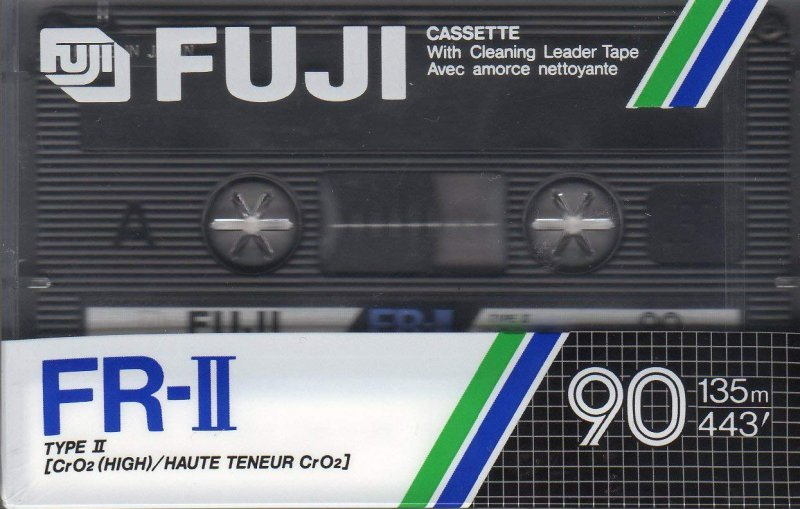 Compact Cassette Fuji FR-II 90 Type II Chrome 1985 North America