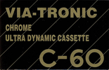 Compact Cassette Via-Tronic 60 Type II Chrome Germany