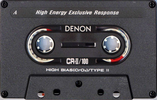 Compact Cassette Denon CR-II 100 "CR-2 100E" Type II Chrome 1994 North America