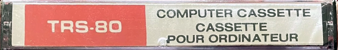 Compact Cassette Radio Shack TRS-80 10 "Cat. No. 26-302" Computer Cassette 1982 North America