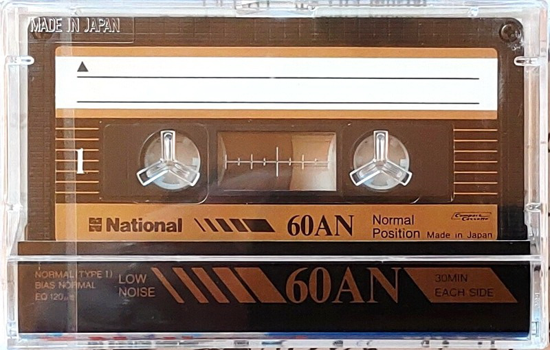 Compact Cassette National 60 "AN" Type I Normal Japan