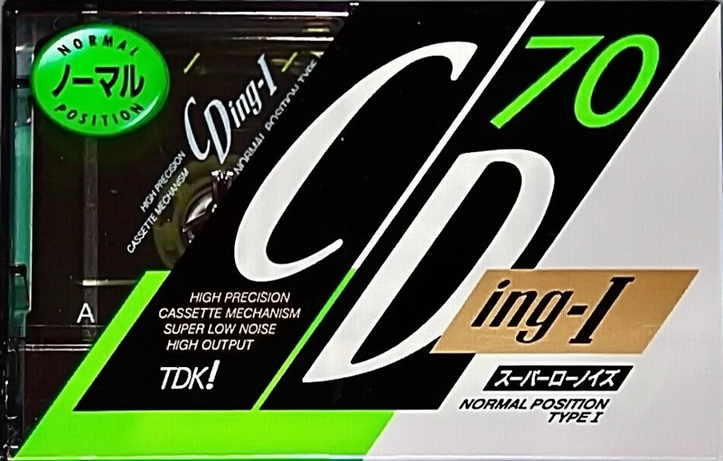 Compact Cassette TDK CDing 1 70 "CDING1-70M" Type I Normal 1990 Japan