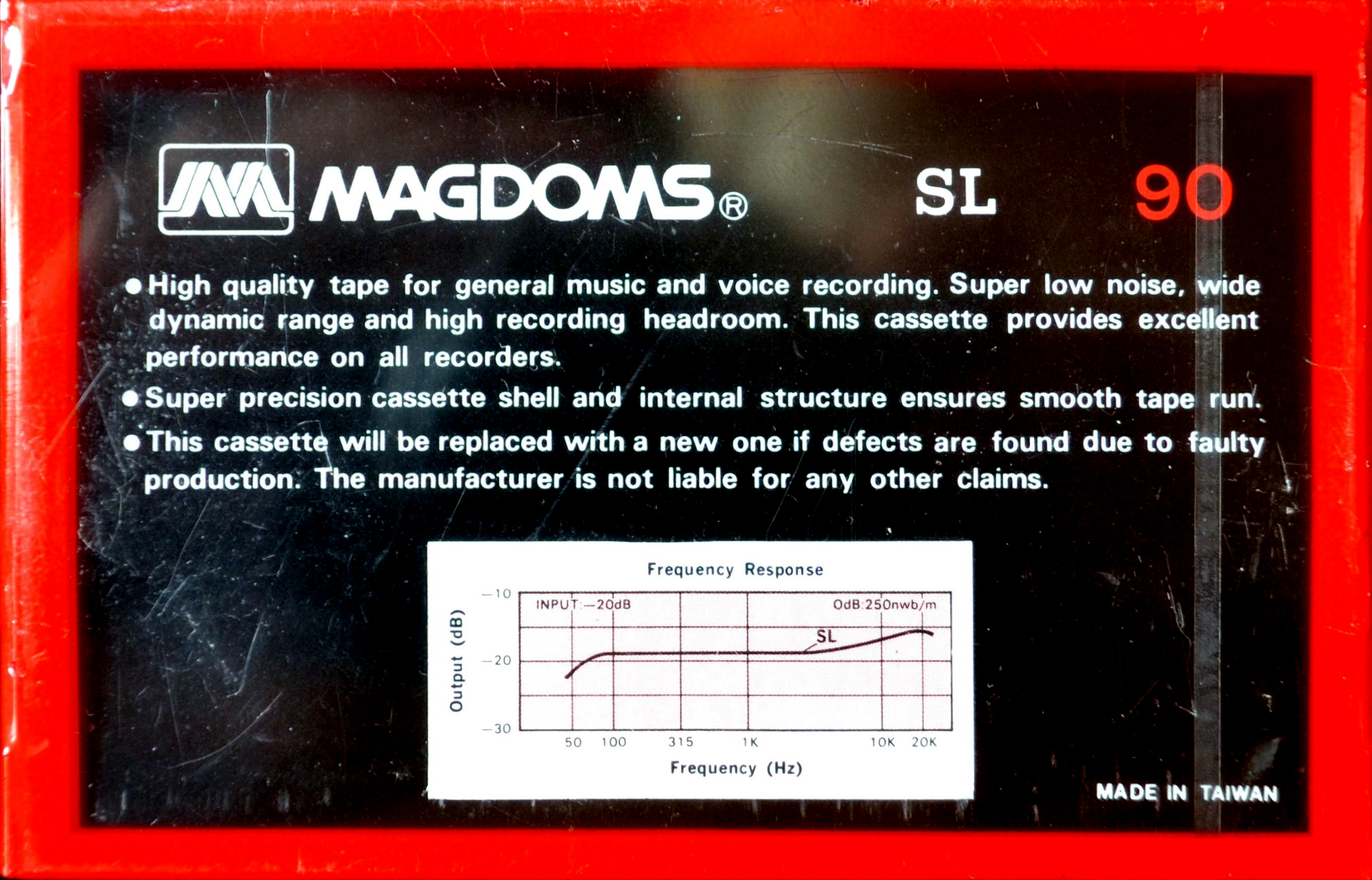 Compact Cassette Magdoms SL 90 Type I Normal 1991 Worldwide