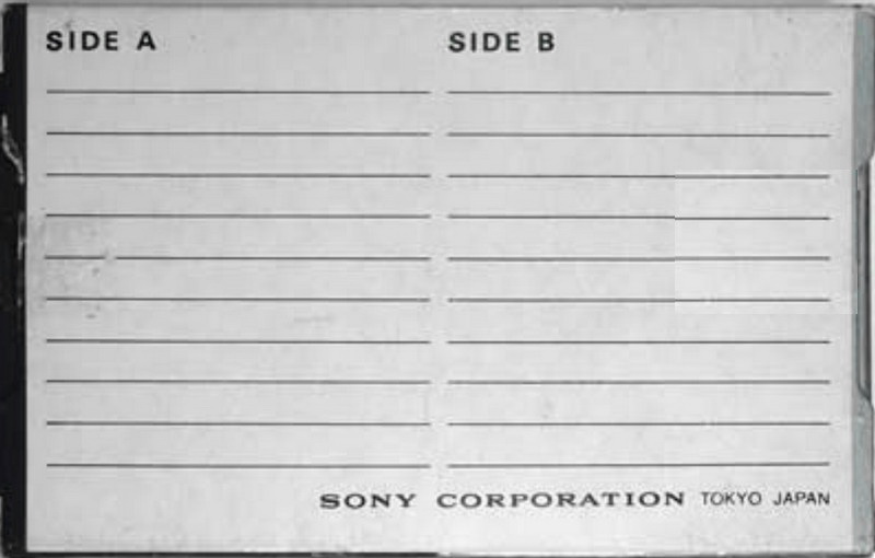 Compact Cassette Sony 30 "CD-802" Demonstration Tape 1973 Japan