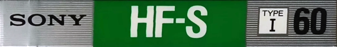 Compact Cassette Sony HF-S 60 Type I Normal 1988 Japan