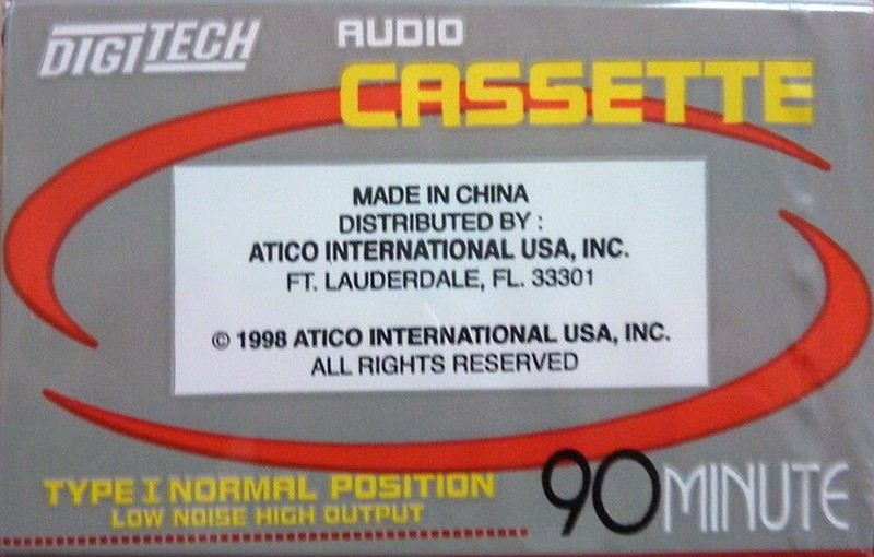Compact Cassette Digitech 90 Type I Normal 1998 USA