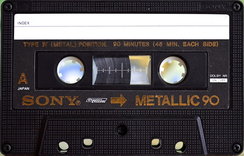Compact Cassette Sony Metallic 90 Type IV Metal 1978 North America