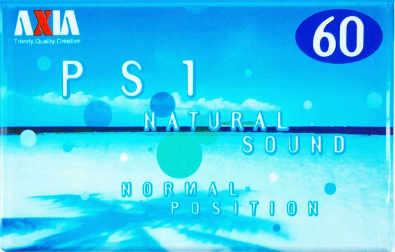 Compact Cassette AXIA PS-I / PS-1 60 "PS1L 60" Type I Normal 2000 Japan