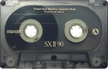 Compact Cassette Maxell SX 90 "SX II" Type II Chrome 1988 Europe