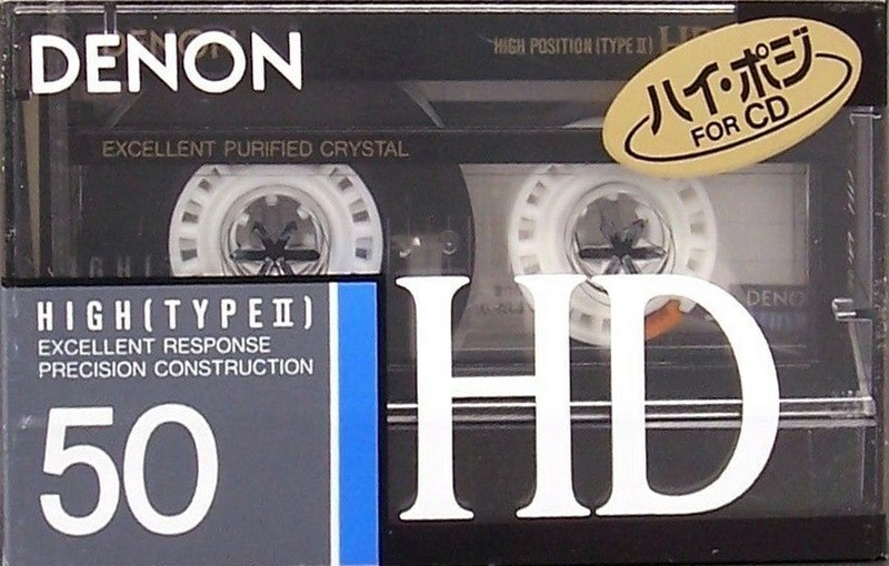 Compact Cassette Denon HD 50 "HD50P" Type II Chrome 1989 Japan